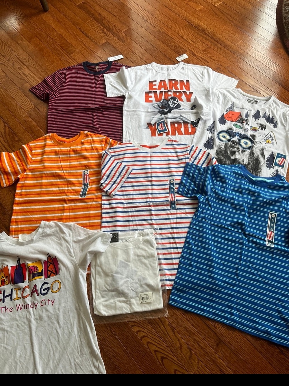 Lot of 8 NWT boys size XL/16 short sleeve t-shirts
